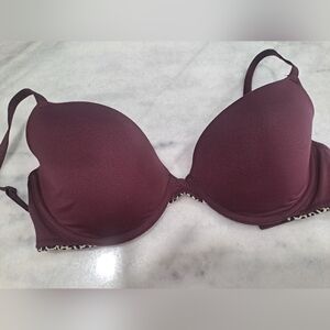 PINK Victoria's Secret Rich Maroon Bra